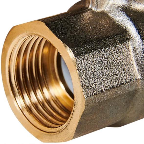 Кран шаровой полнопроходной с американкой STOUT ВР/НР ручка бабочка 1/2