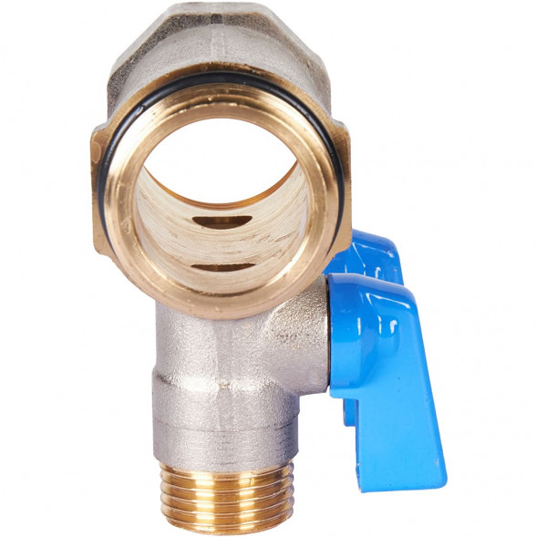 SMB 6211 011202 STOUT Коллектор с шаровыми кранами 1 , 2 отвода 1/2  (синие ручки) (6200R6N1004B2B)