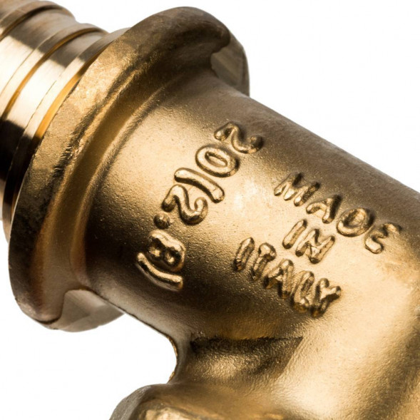 SFA-0005-002034 STOUT Угольник-переходник с наружной резьбой 20xR 3/4  для труб из сшитого полиэтилена аксиальный (340021H052028B)