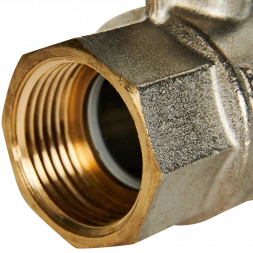 Кран шаровой полнопроходной с американкой STOUT ВР/НР ручка бабочка 1