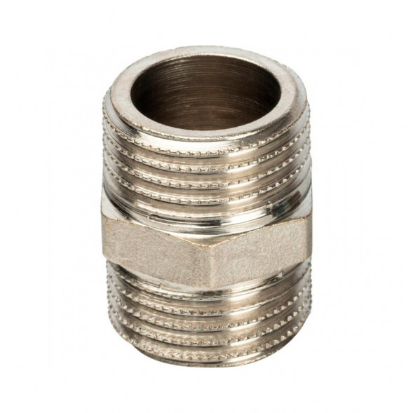 SFT-0004-001818 STOUT Ниппель HH никелированный 1/8 (260000N010100B)