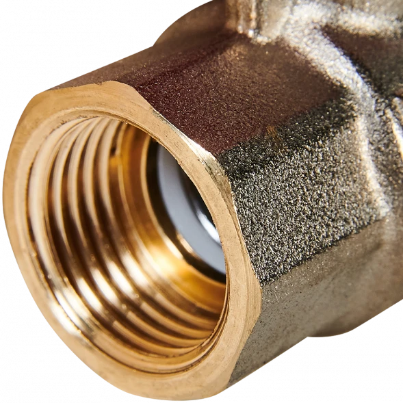 Кран шаровой полнопроходной с американкой STOUT ВР/НР ручка бабочка 1/2 (EPDM)