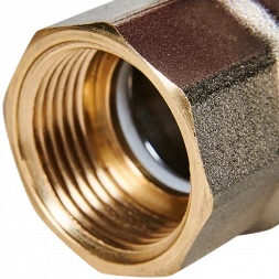 Кран шаровой полнопроходной с американкой STOUT ВР/НР ручка бабочка 3/4 (EPDM)