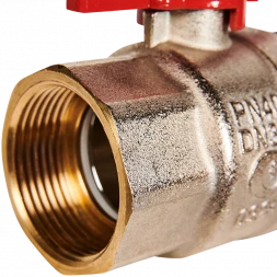 Кран шаровой полнопроходной с американкой STOUT ВР/НР ручка бабочка 1 1/4 (EPDM)