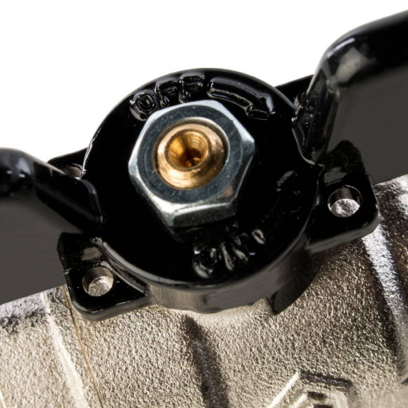 Кран шаровой полнопроходной STOUT угловой, ВР/НР, ручка бабочка 3/4, американка