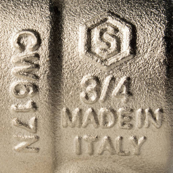 Кран шаровой полнопроходной STOUT угловой, ВР/НР, ручка бабочка 3/4, американка