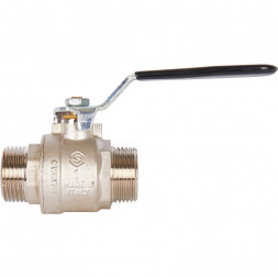 Кран шаровой STOUT полнопроходной, НР/НР, ручка рычаг 1