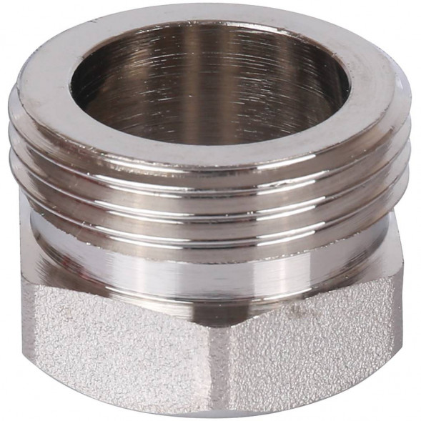 SFT-0045-000012 STOUT Разъемное соединение  американка  ВН, никелированное, уплотнение под гайкой по плоскости, 1/2” (2700A1N040400B)