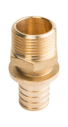 SFA-0001-002534 STOUT Переходник с наружной резьбой 25xR 3/4  для труб из сшитого полиэтилена аксиальный (340001H052535B)