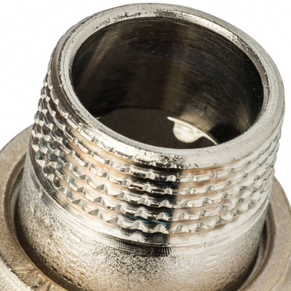 Кран шаровой полнопроходной угловой STOUT ВР/НР, ручка бабочка 1, американка