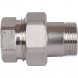 SFT-0045-000034 STOUT Разъемное соединение  американка  ВН, никелированное, уплотнение под гайкой по плоскости, 3/4” (2700A1N050500B)