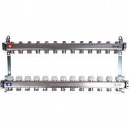 SMS 0922 000013 STOUT Коллектор из нержавеющей стали без расходомеров 13 вых.