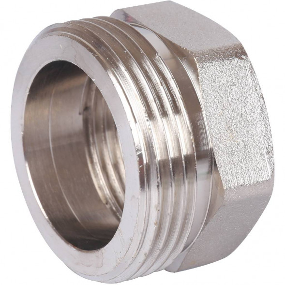 SFT-0045-000001 STOUT Разъемное соединение  американка  ВН, никелированное, уплотнение под гайкой по плоскости, 1” (2700A1N101000B)