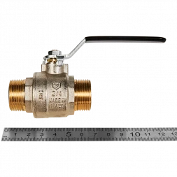 Кран шаровой полнопроходной STOUT НР/НР ручка рычаг 3/4
