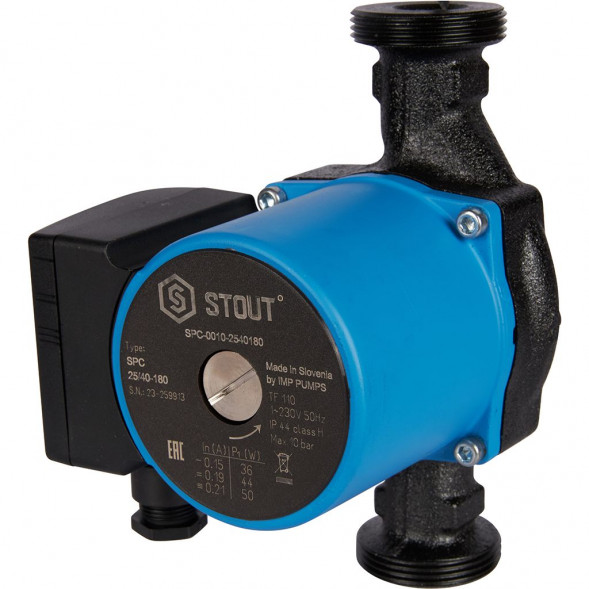 SPC-0010-2540180 STOUT Насос циркуляционный 25/40-180
