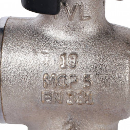 Кран шаровой STOUT с накидной гайкой угловой, НР/накидная гайка, ручка бабочка 1/2x1/2