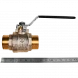 Кран шаровой полнопроходной STOUT НР/НР ручка рычаг 1