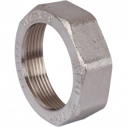 SFT-0045-000112 STOUT Разъемное соединение  американка  ВН, никелированное, уплотнение под гайкой по плоскости, 1” 1/2 (2700A1N141400B)