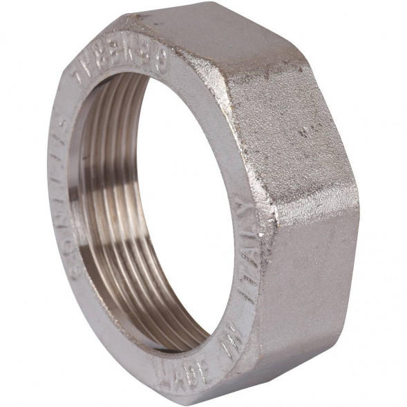 SFT-0045-000112 STOUT Разъемное соединение  американка  ВН, никелированное, уплотнение под гайкой по плоскости, 1” 1/2 (2700A1N141400B)