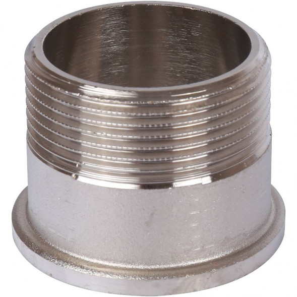 SFT-0045-000112 STOUT Разъемное соединение  американка  ВН, никелированное, уплотнение под гайкой по плоскости, 1” 1/2 (2700A1N141400B)