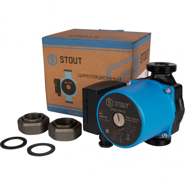 SPC-0010-2560130 STOUT Насос циркуляционный 25/60-130
