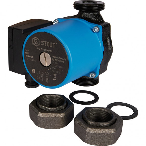 SPC-0010-2560130 STOUT Насос циркуляционный 25/60-130