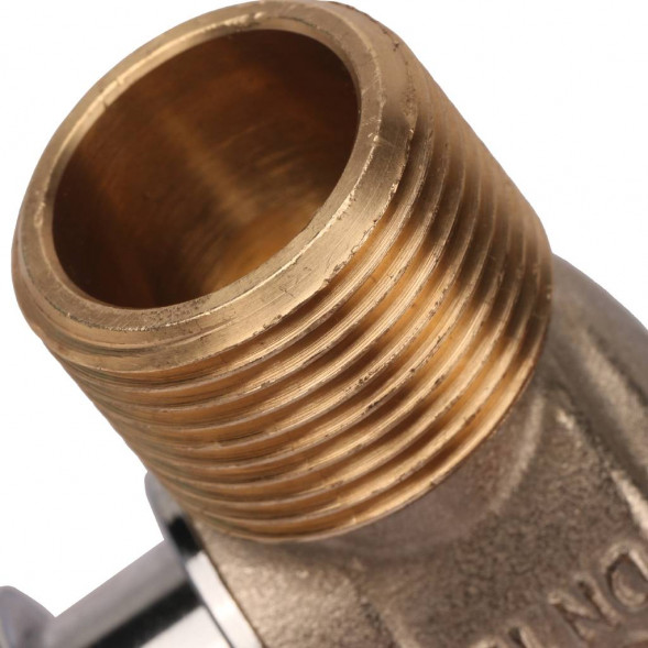 Кран шаровой STOUT с накидной гайкой угловой, НР/накидная гайка, ручка бабочка 3/4x3/4