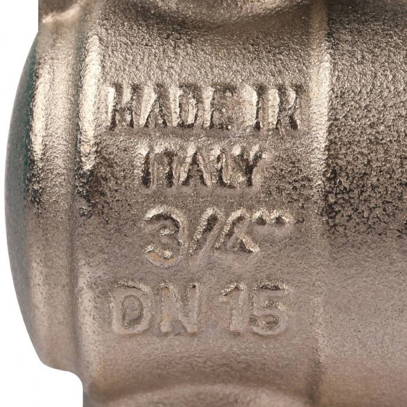 Кран шаровой STOUT с накидной гайкой угловой, НР/накидная гайка, ручка бабочка 3/4x3/4