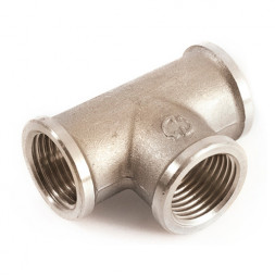 SFT-0020-000014 STOUT Тройник ВВ никелированный 1/4 (270014N020202B)