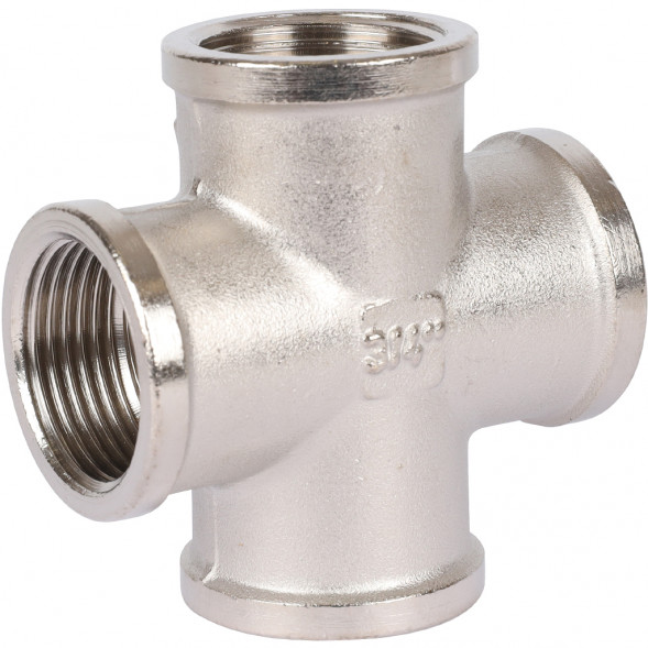 SFT-0031-000034 STOUT Крестовина ВВ никелированная 3/4 (270036N050000B)