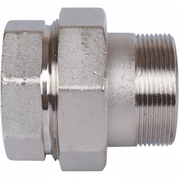 SFT-0045-000002 STOUT Разъемное соединение  американка  ВН, никелированное, уплотнение под гайкой по плоскости, 2” (2700A1N202000B)