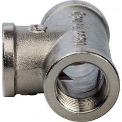 SFT-0020-000038 STOUT Тройник ВВ никелированный 3/8 (270014N030303B)