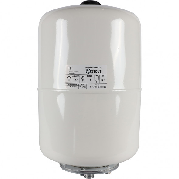 STW-0015-000018 STOUT Расширительный бак, для ГВС 18 л. вертикальный (цвет белый)