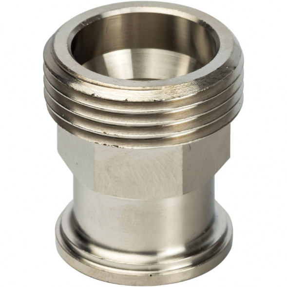 SDG-0019-020020 STOUT Разъемное соединение с плоским уплотнением и обратным клапаном, никелированное 3/4