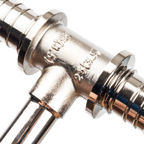 SFA-0026-252525 STOUT Трубка для подкл-я радиатора, Т-образная 25/15/25 для труб из сшитого полиэтилена аксиальный (3400K8N251525B)