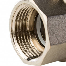 Кран шаровой полнопроходной STOUT ВР/НР, ручка бабочка 1, американка