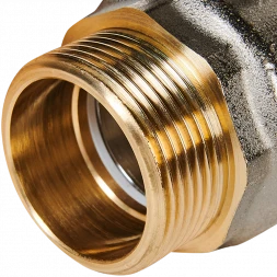 Кран шаровой полнопроходной STOUT НР/НР ручка бабочка 1 1/4