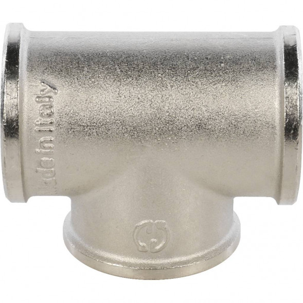 SFT-0020-000001 STOUT Тройник ВВ никелированный 1 (270014N101010B)