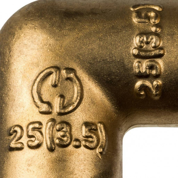 SFA-0007-000025 STOUT Угольник  90° 25 для труб из сшитого полиэтилена аксиальный (340020H253500B)