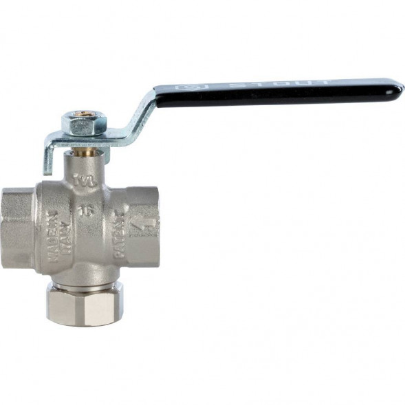 Кран шаровой STOUT с фильтром 1/2