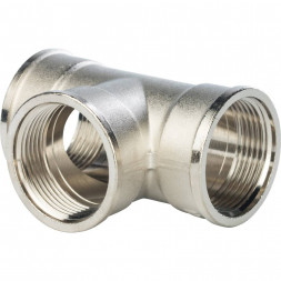 SFT-0020-000114 STOUT Тройник ВВ никелированный 1 1/4 (270014N121212B)
