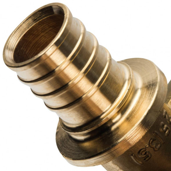 SFA-0009-002534 STOUT Угольник настенный с креплением 25xRp 3/4  для труб из сшитого полиэтилена аксиальный (340023H052535B)