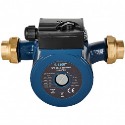 SPC-0011-2580180 STOUT Циркуляционный насос 25-80/180 220/240V 50Hz с латунными гайками G 1 1/2 x Rp 1