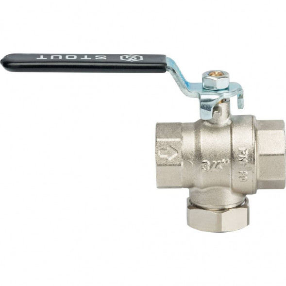 Кран шаровой STOUT с фильтром 3/4