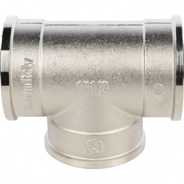 SFT-0020-000112 STOUT Тройник ВВ никелированный 1 1/2 (270014N141414B)