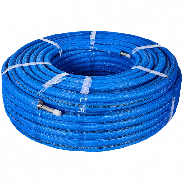 SPI-0004-001622 STOUT 16х2,2 (бухта 100 метров) PEX-a труба из сшитого полиэтилена с кислородным слоем, серая в теплоизоляции (синяя)