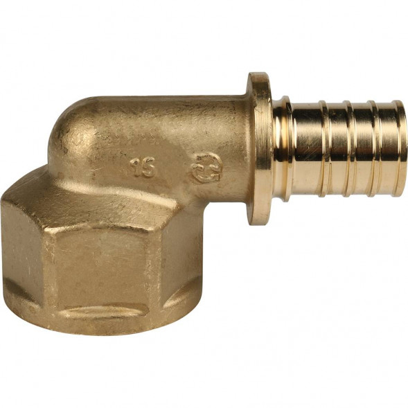 SFA-0006-002510 STOUT Угольник-переходник с внутренней резьбой 25xG 1  для труб из сшитого полиэтилена аксиальный (340022H102535B)