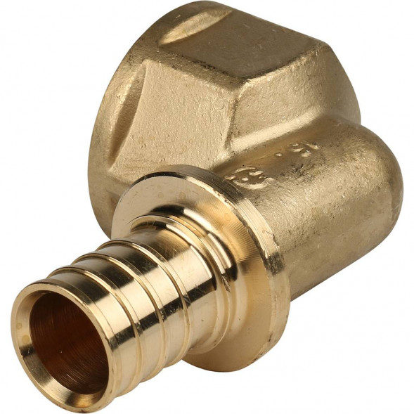 SFA-0006-002510 STOUT Угольник-переходник с внутренней резьбой 25xG 1  для труб из сшитого полиэтилена аксиальный (340022H102535B)