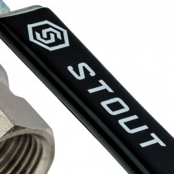 Кран шаровой STOUT с фильтром 1