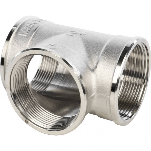 SFT-0020-000002 STOUT Тройник ВВ никелированный 2 (270014N202020B)